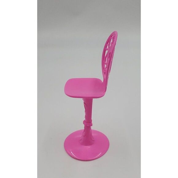 Mattel Barbie Dollhouse Furniture Pink Bar Stool - Picture 2 of 4